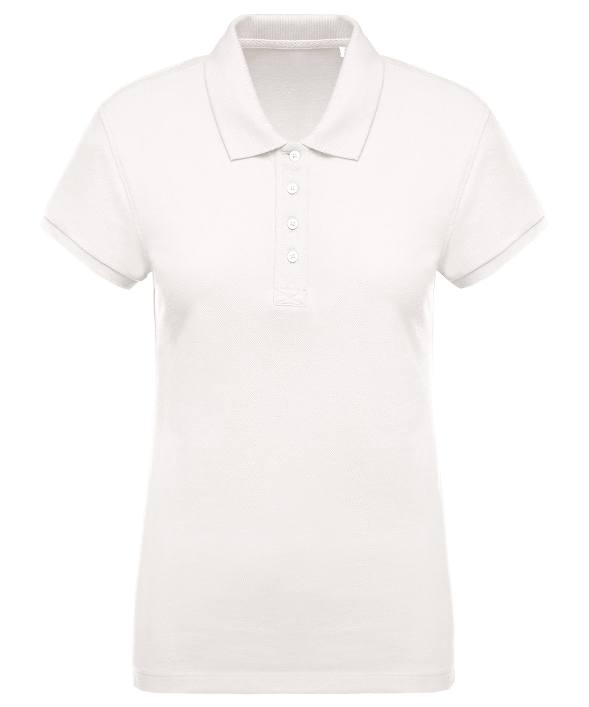 Ladies organic piqué short-sleeved polo shirt