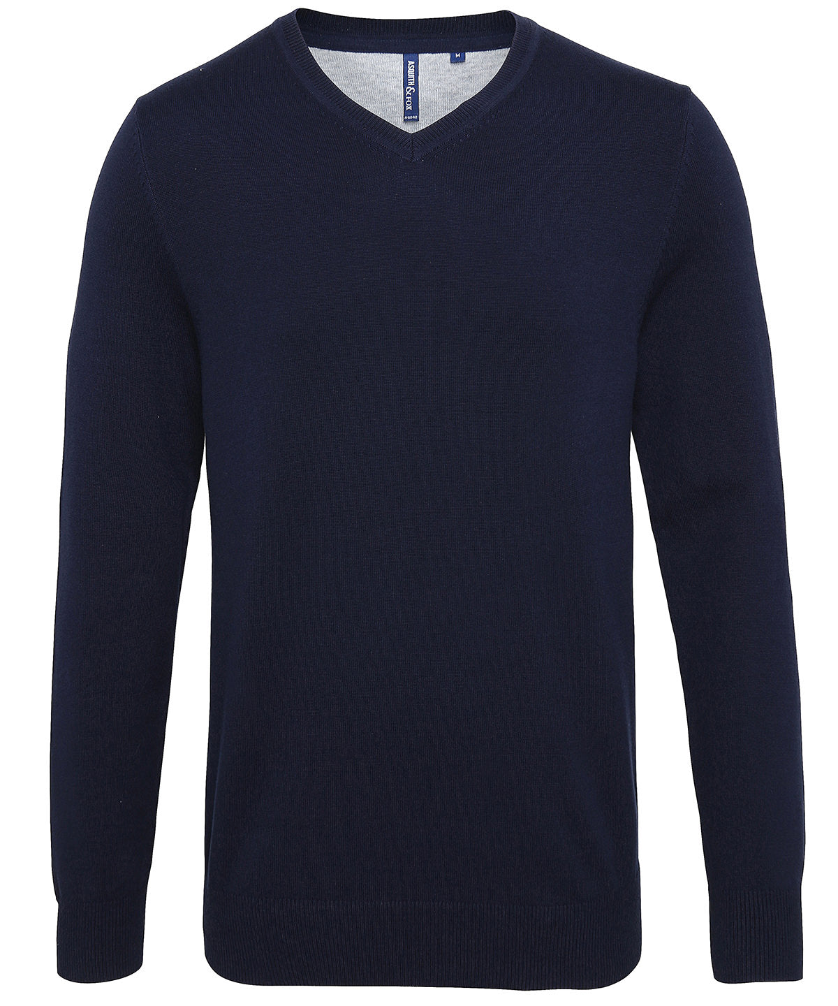 Men's cotton blend v-neck sweater AQ042