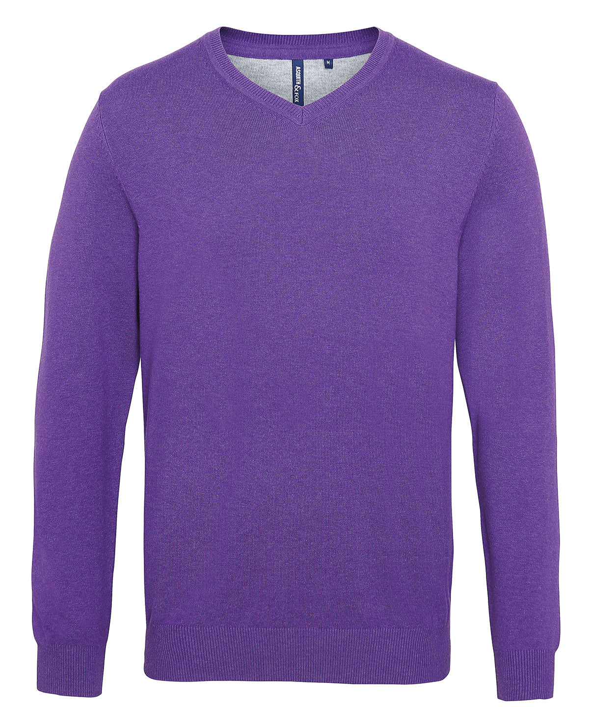 Men's cotton blend v-neck sweater AQ042