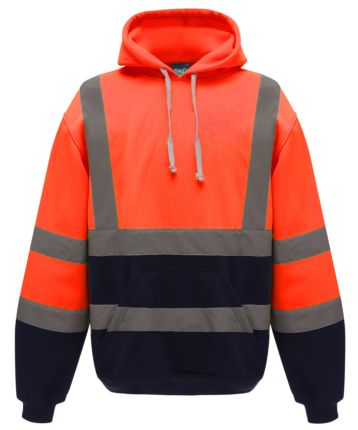 Hi-vis pull-over hoodie