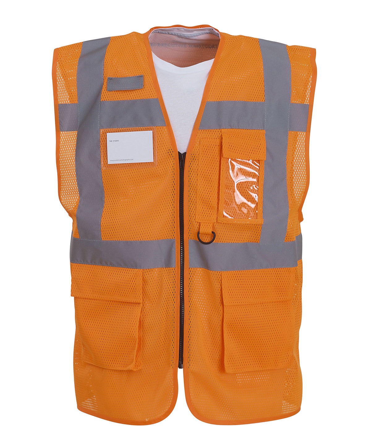Hi-vis top cool open-mesh executive waistcoat