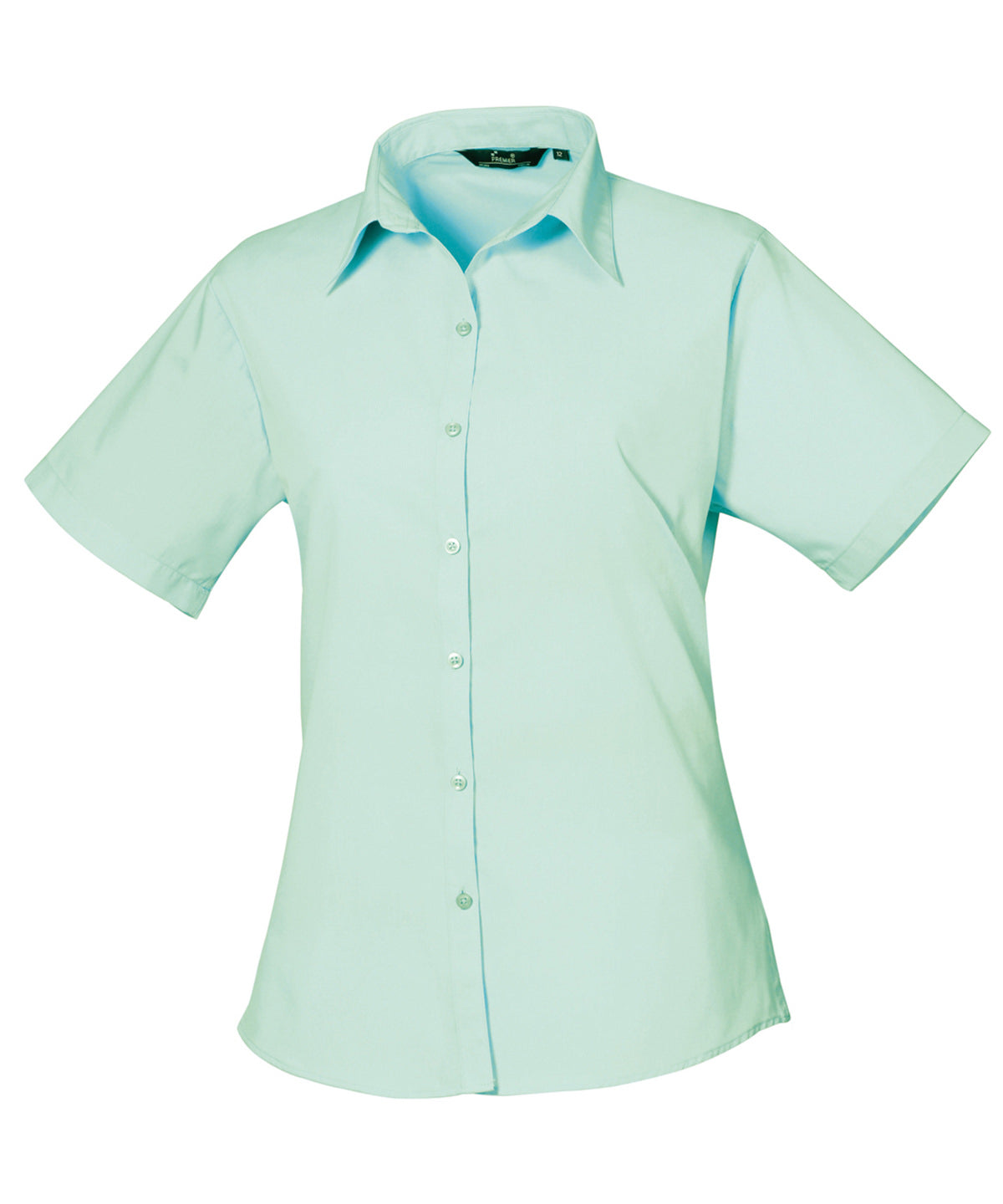 Women's short sleeve poplin blouse PR302