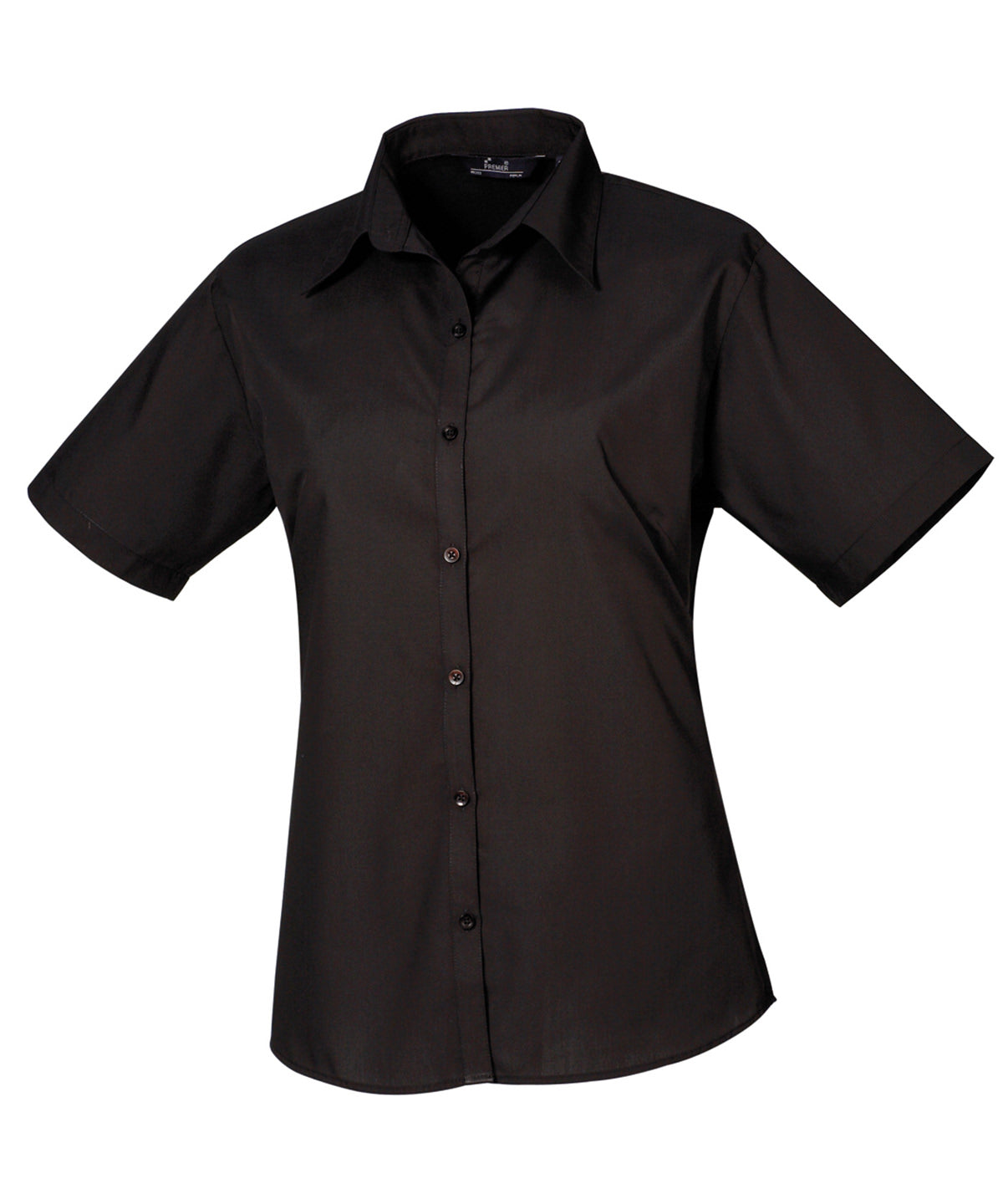 Women's short sleeve poplin blouse PR302
