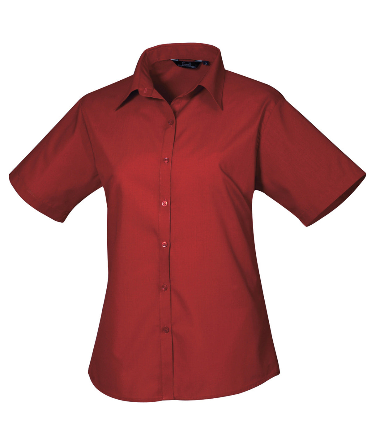Women's short sleeve poplin blouse PR302