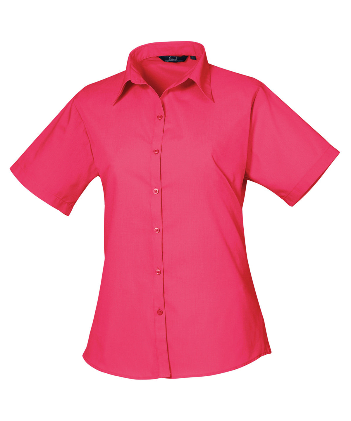 Women's short sleeve poplin blouse PR302