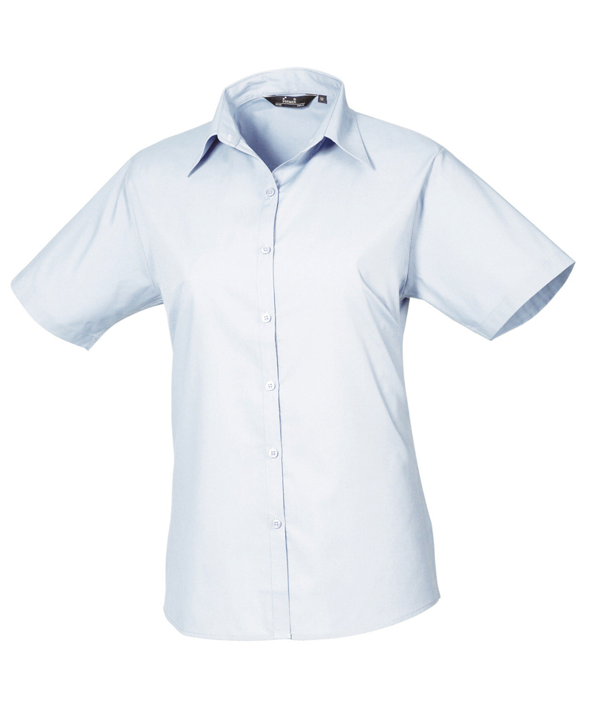 Women's short sleeve poplin blouse PR302