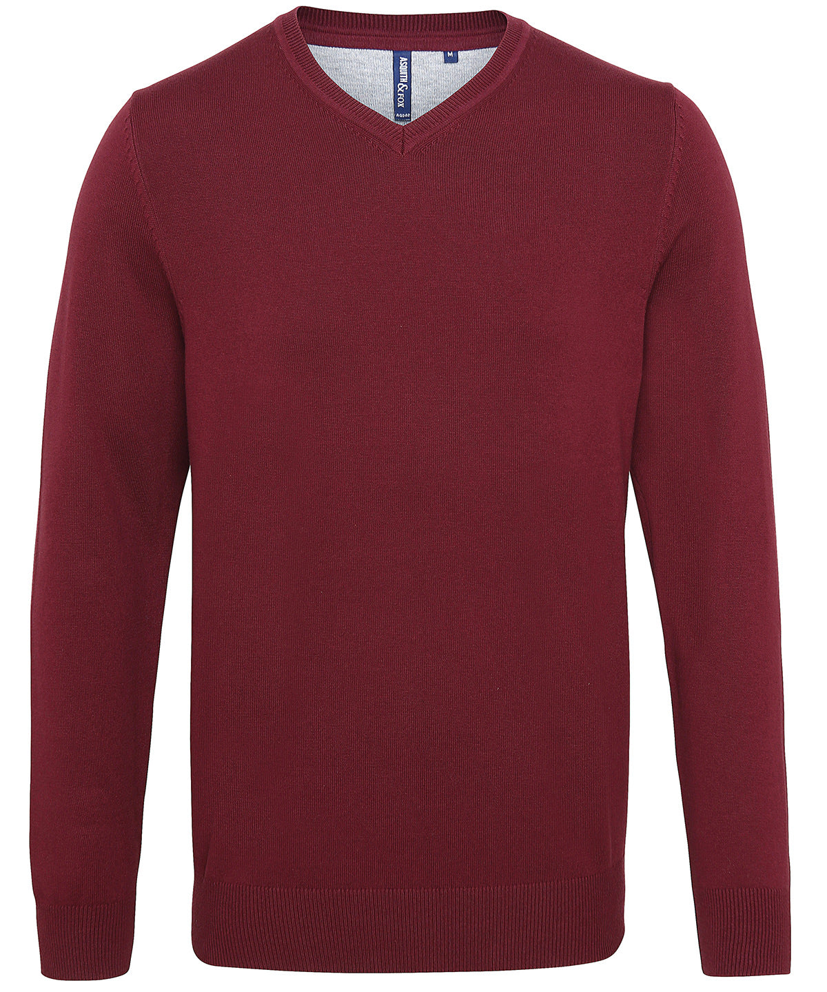 Men's cotton blend v-neck sweater AQ042