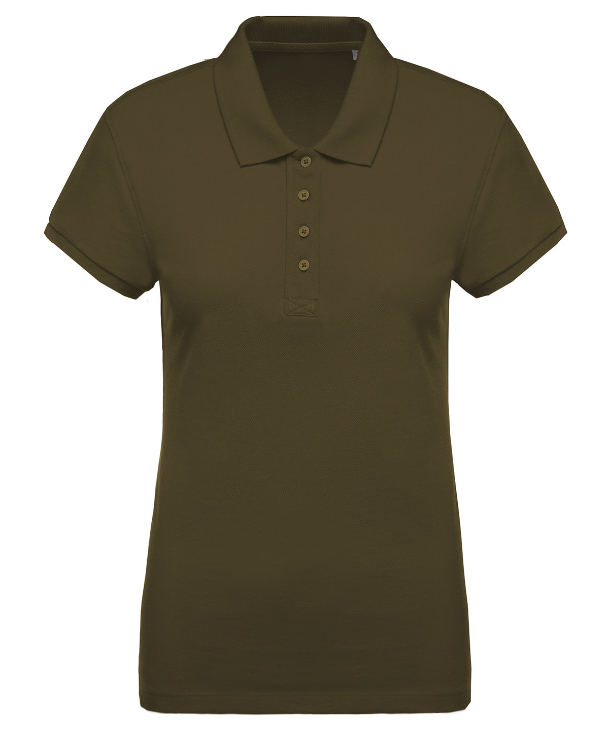 Ladies organic piqué short-sleeved polo shirt
