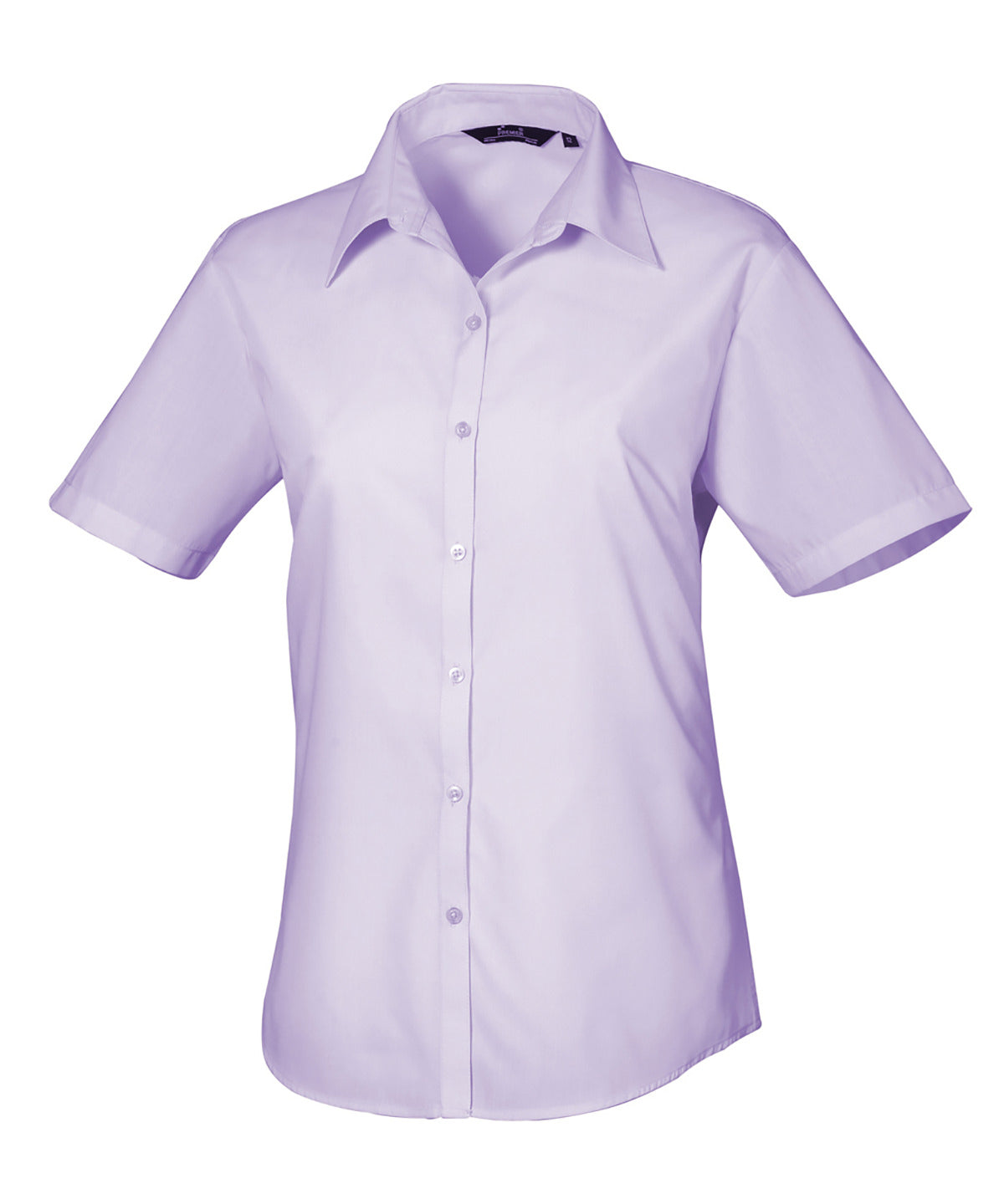 Women's short sleeve poplin blouse PR302