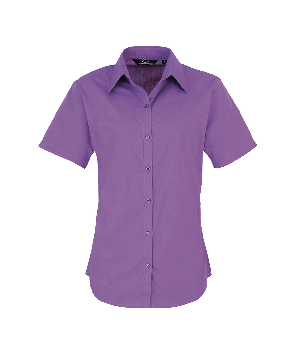Women's short sleeve poplin blouse PR302