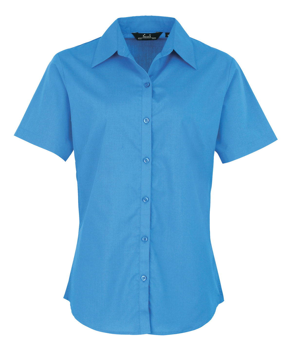 Women's short sleeve poplin blouse PR302