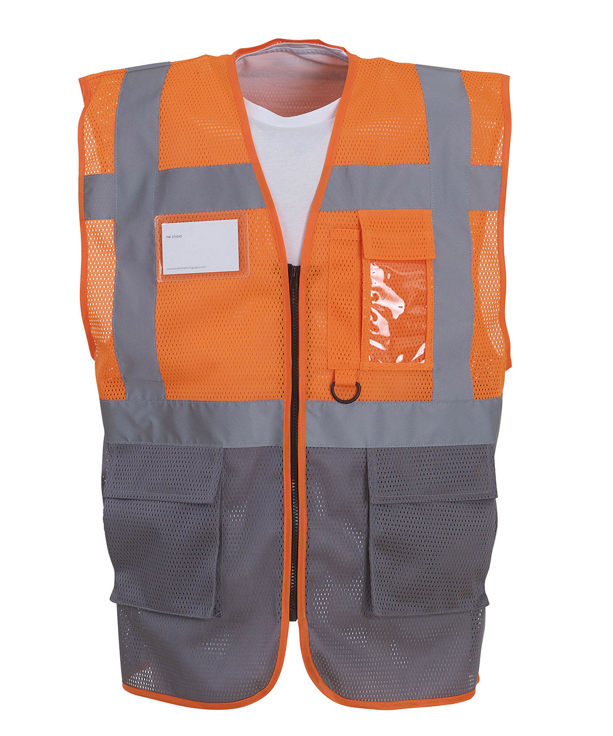 Hi-vis top cool open-mesh executive waistcoat