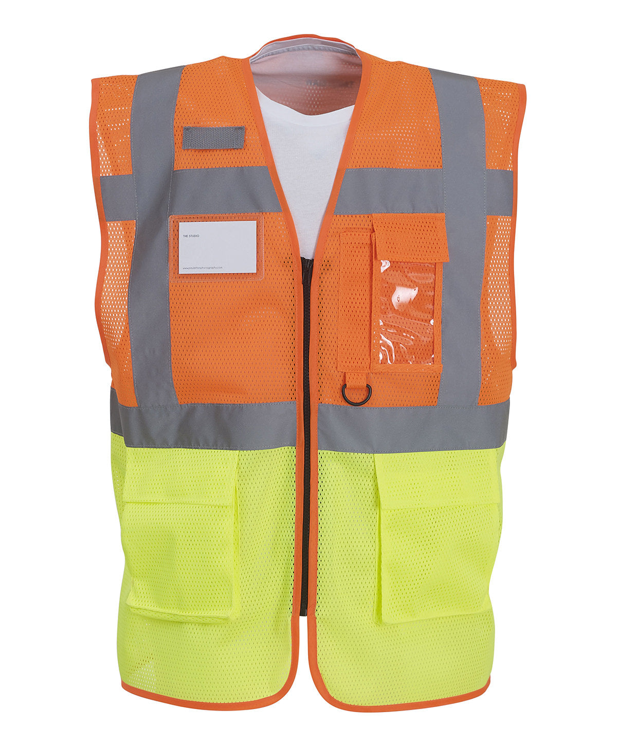 Hi-vis top cool open-mesh executive waistcoat