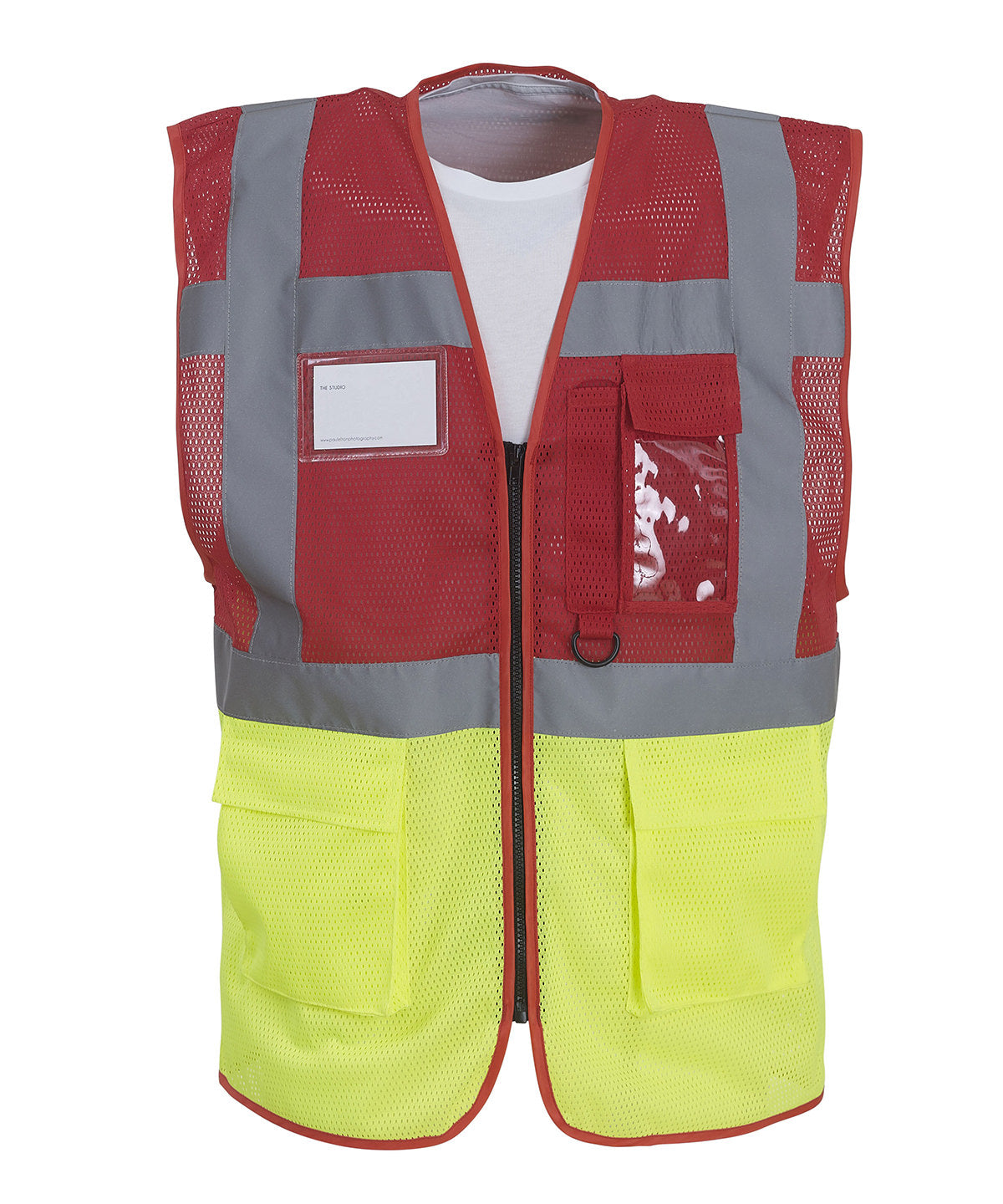 Hi-vis top cool open-mesh executive waistcoat