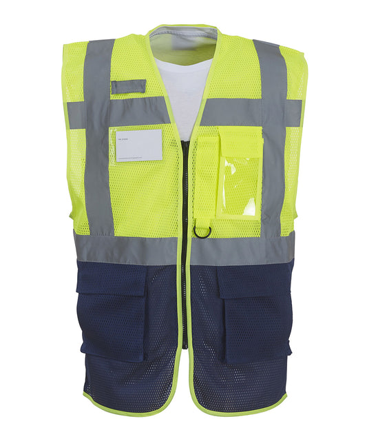 Hi-vis top cool open-mesh executive waistcoat