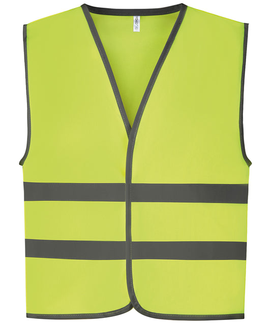 Hi-vis reflective border kids waistcoat