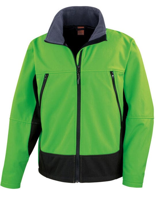 Result Activity Softshell Jacket - Vivid Green/Black