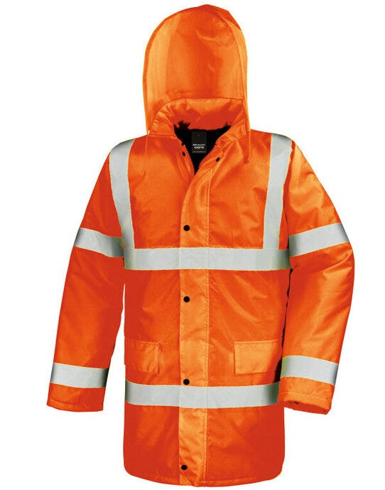 Result Safeguard Result Safe-Guard Motorway Jacket - Hi Vis Orange