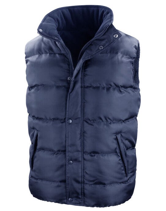 Result Core Nova Lux Padded Hooded Gilet - Navy
