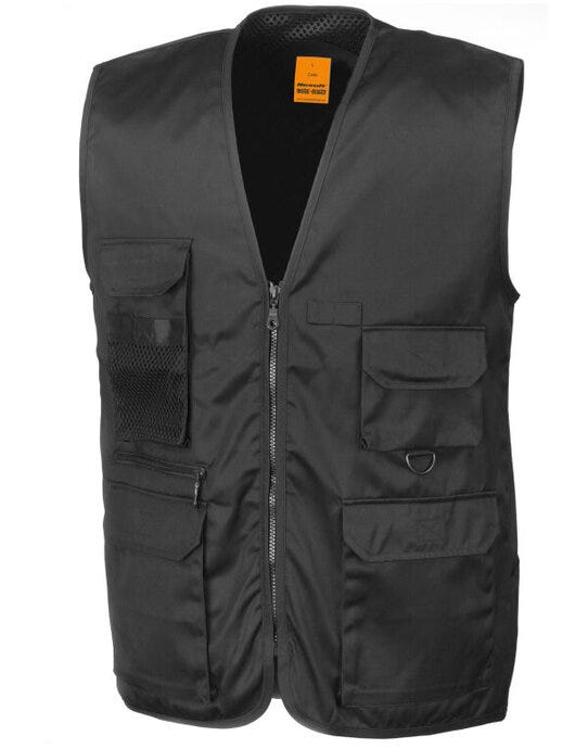 Result Work-Guard Result Workguard Safari Waistcoat - Black