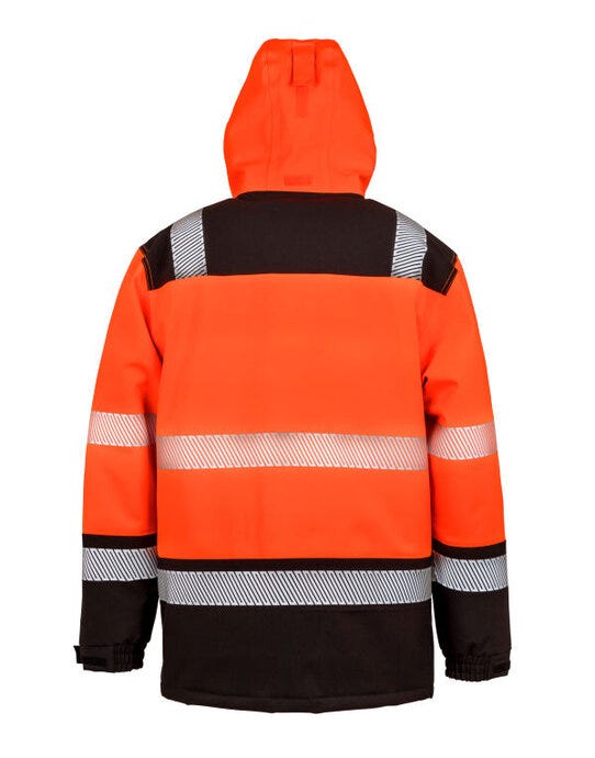 Result Safeguard Result SGuard Extreme Tech Safety Coat - Fluorescent Orange/Black
