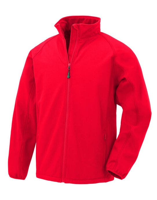 Result Recycled Mens Printable Softshell - Red