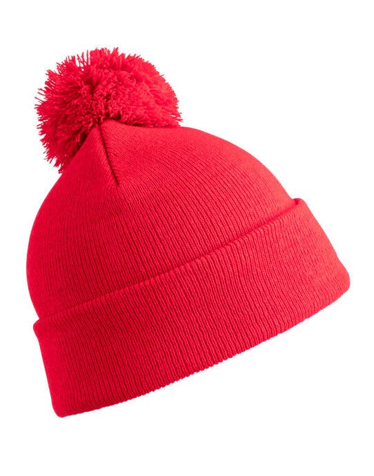 Result Winter Essentials Pom Pom Beanie - Red
