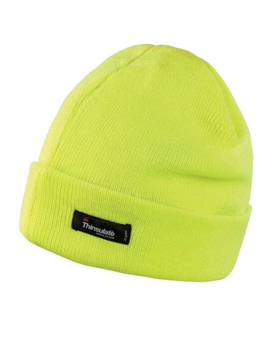 Result Winter Essentials Result Winter Lightweight Thinsulate Hat - Fluoresent Yellow