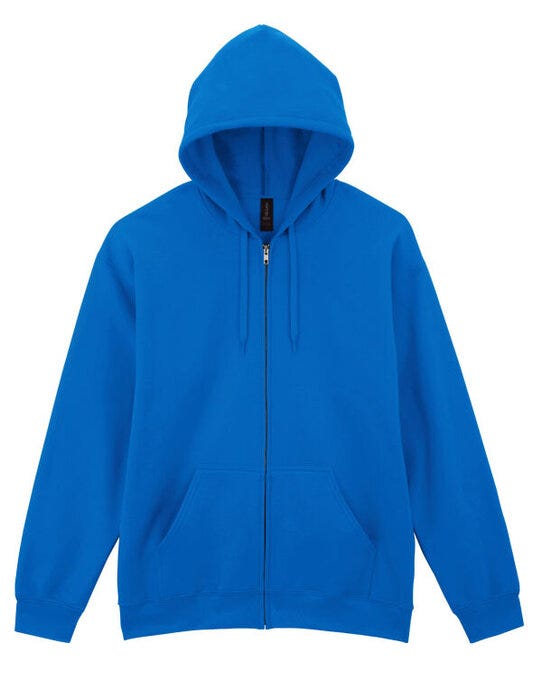 Gildan Softyle Midweight Full Zip Hoody - Royal