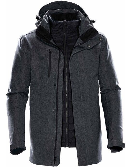 Stormtech Mens Avalanche System Jkt - Charcoal Twill