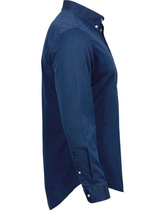 Tee Jays Mens Casual Twill Shirt - Indigo
