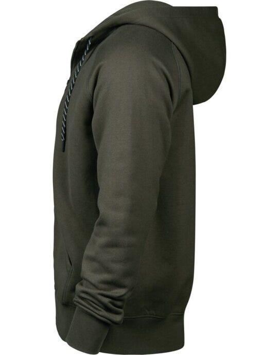 Tee Jays Mens Fashion Full Zip Hood - Deep Green