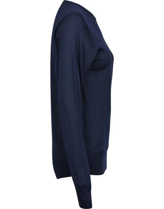 Tee Jays Womens Crew Neck Sweater - Navy