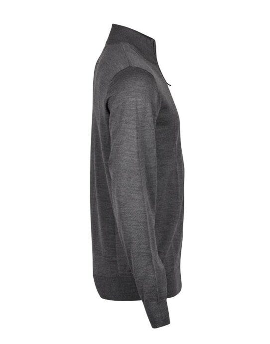 Tee Jays Mens Half Zip - Grey Melange
