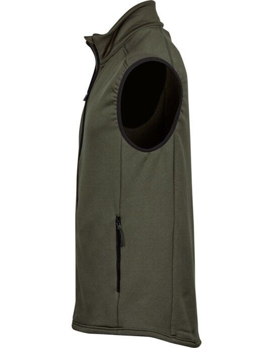 Tee Jays Mens Stretch Fleece Bodywarmer - Deep Green