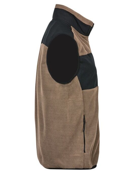 Tee Jays Mountain Fleece Bodywarmer - Clay/Black