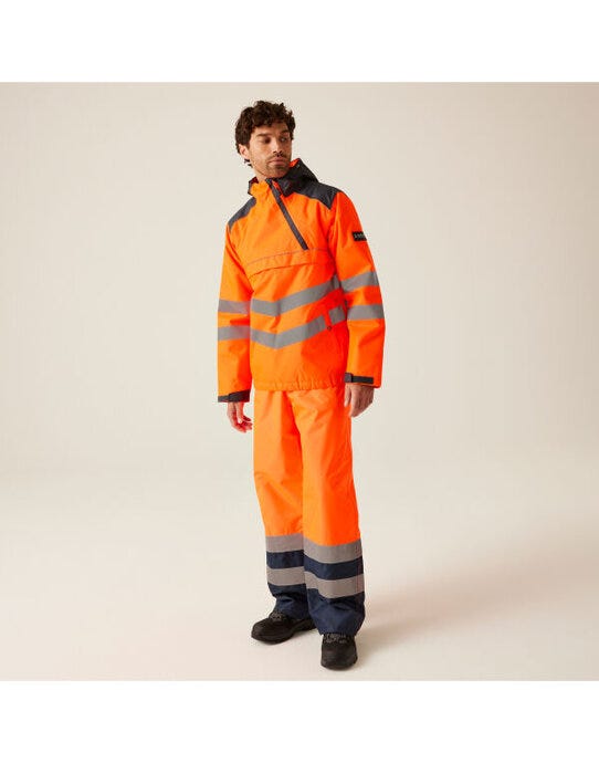 Regatta High Visibility Regatta Hi Vis Bomber Jacket - Orange/Grey