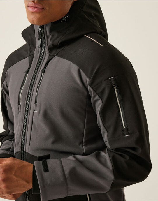 Regatta Professional Regatta 4TEX Stretch 3 Layer Softshell - Slate Grey/Black