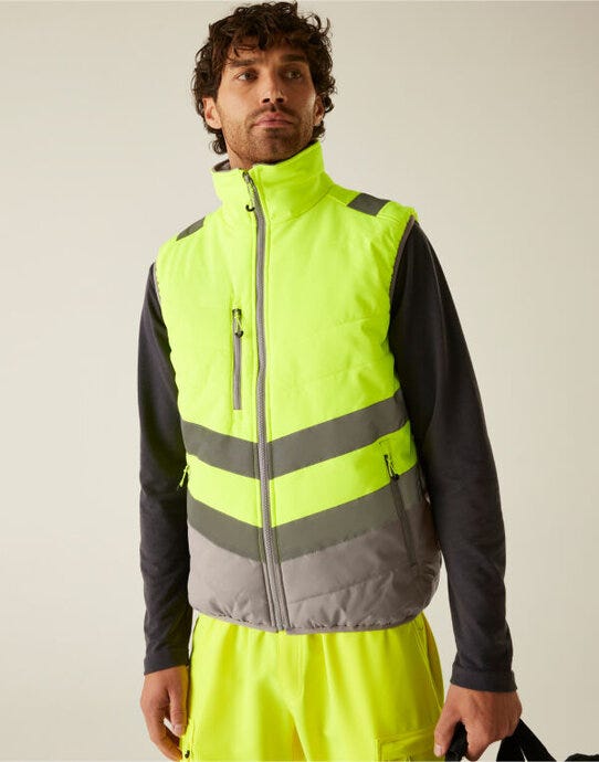 Regatta High Visibility Regatta Hi-Vis 2 Tone Thermal Baffle BW - Hi-Vis Yellow