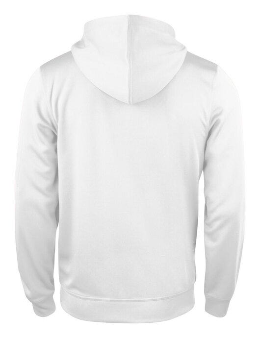 Clique Basic Active Full Zip Hoody - White