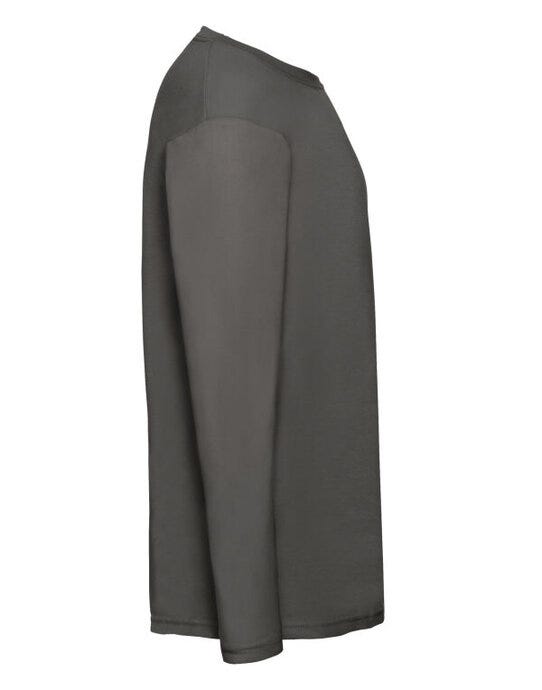 Fruit Of The Loom FOTL Mens Valueweight Long Sleeve T - Light Graphite