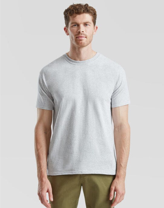 Fruit Of The Loom FOTL Mens Heavy T - Heather Grey