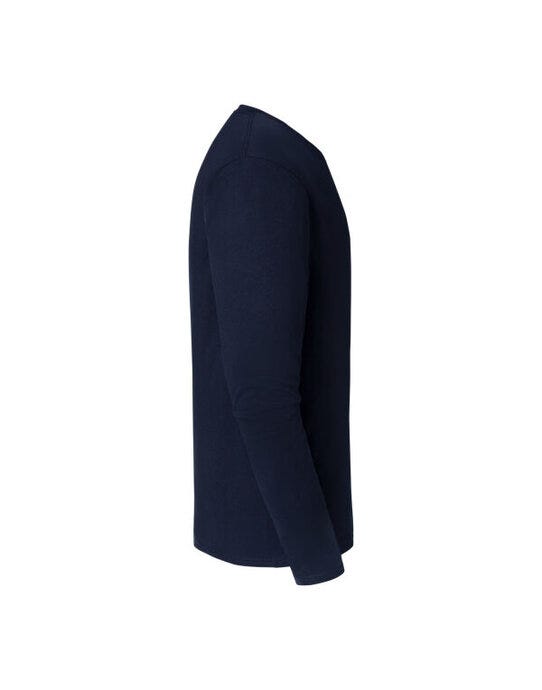 Fruit Of The Loom FOTL Mens Iconic 195 Premium LS T - Deep Navy