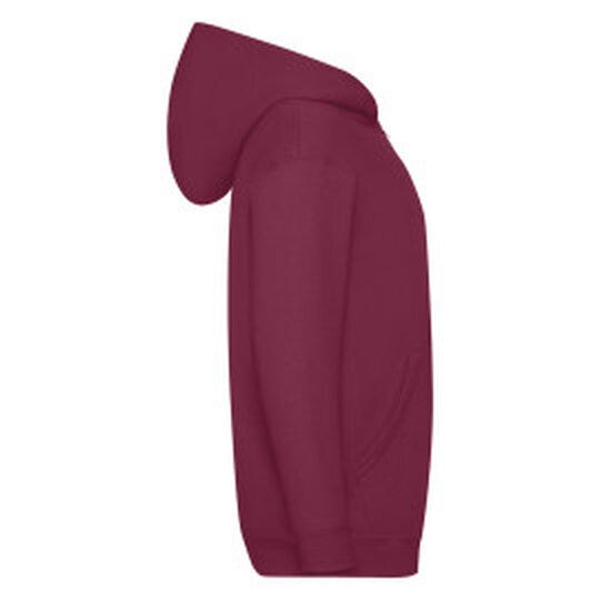 Fruit Of The Loom FOTL Kids Classic Hooded Sweat Jacket - Burgundy