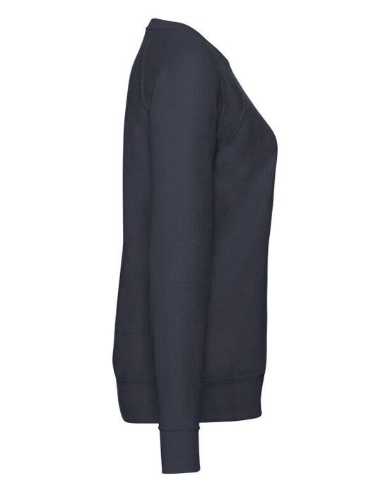 Fruit Of The Loom FOTL Ladies Lightweight Raglan Sweat - Deep Navy
