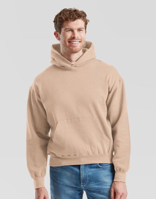 Fruit Of The Loom FOTL Supercotton Hooded Sweat - Desert Sand