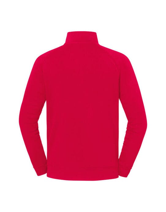 Fruit Of The Loom FOTL Iconic Premium Zip Neck Sweat - Red