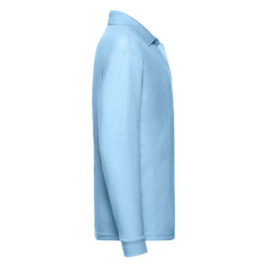 Fruit Of The Loom FOTL Kids 65/35 Long Sleeve Polo - Sky Blue
