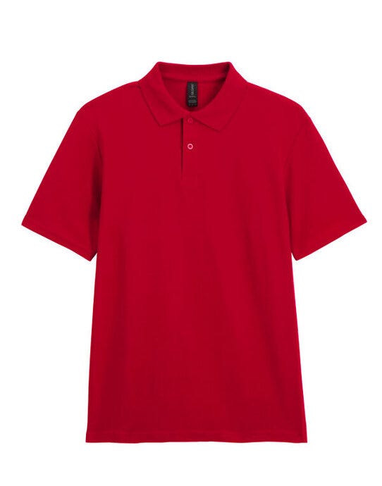 Gildan Softstyle Adult Double Pique Polo - Cherry Red