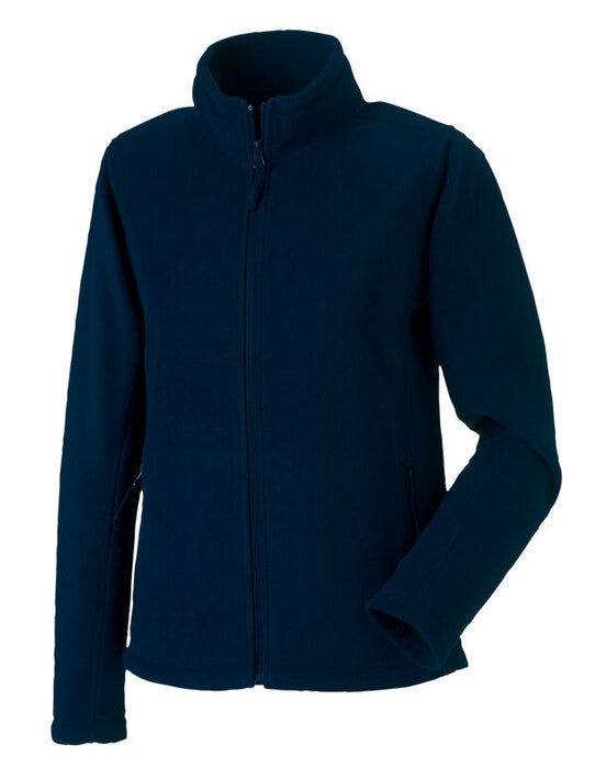 Russell Athletic Russell Ladies Full Zip Outdoor Fleece - French Navy